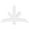 Ekena Millwork Alberta Architectural Grade PVC Gable Bracket, 60"W x 37 1/2"H x 6"D x 6"F, 15/12 Pitch GBP060X38X0606ALB00 - alternate 4